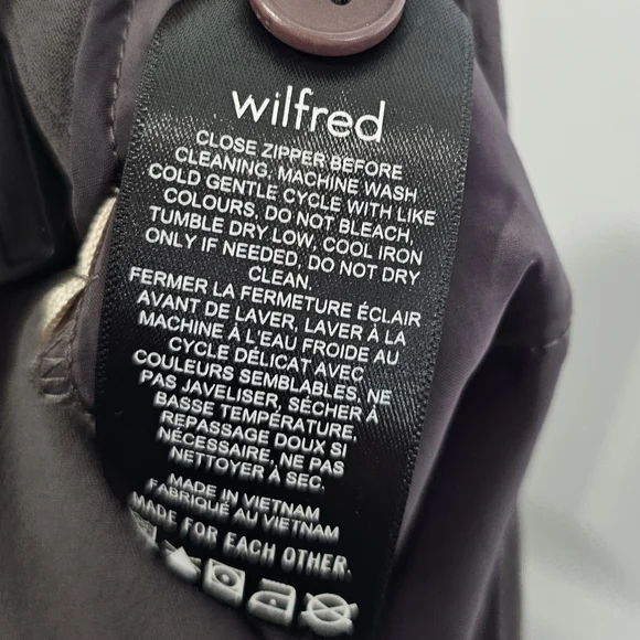 Aritzia Sonata  Wilfred Pants Size 4 Pants Made from Creppette Material Grey - Picture 7 of 12